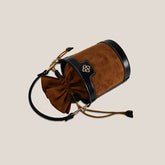 Vintage Mini Frosted Drawstring Bucket Bag